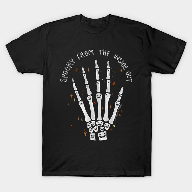 Spooky Insides T-Shirt by MarisaRiveraArt